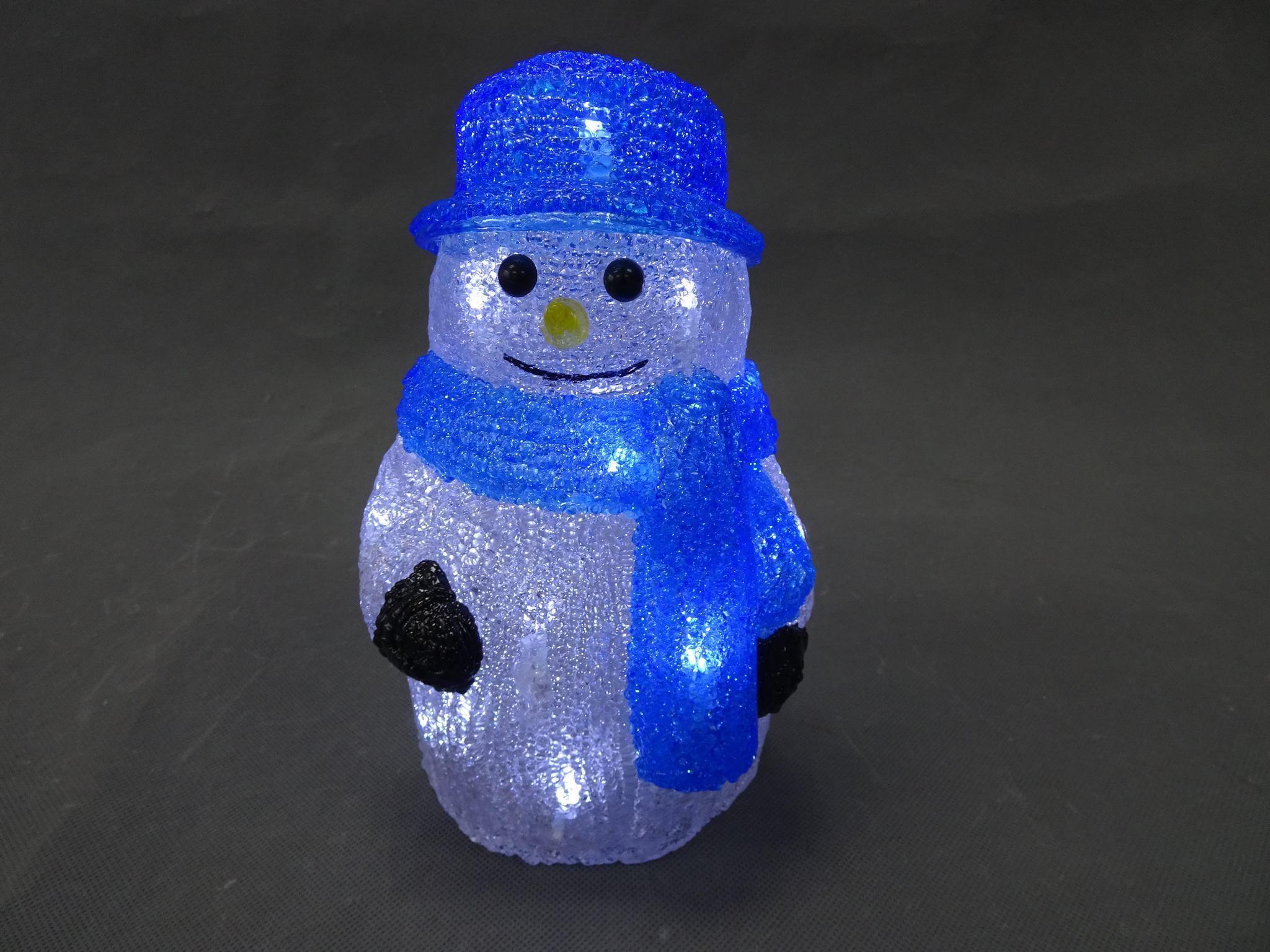 PS 3D 雪だるまクリスタル ライト 