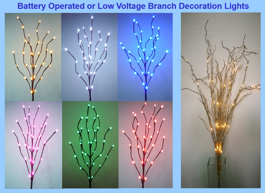 枯れ枝デコレーションライト
