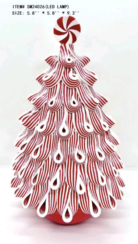 粘土生地 赤いキャンディー クリスマスツリー - 11