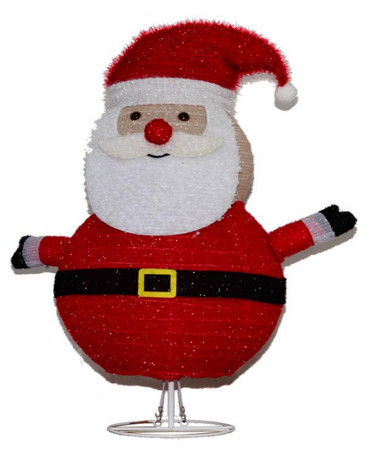 布で包まれたサンタの折りたたみ式ライト