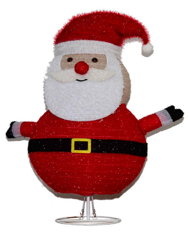 布で包まれたサンタの折りたたみ式ライト