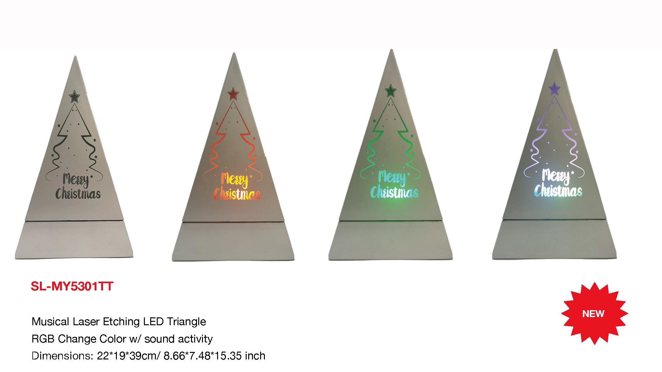屋内装飾 Vusical レーザー エッチング LED Trianale- 25