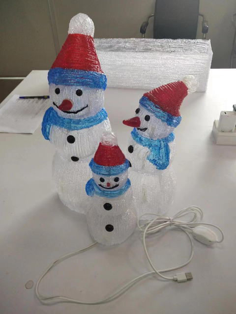 回転ベースで雪だるまを回転させる3PC