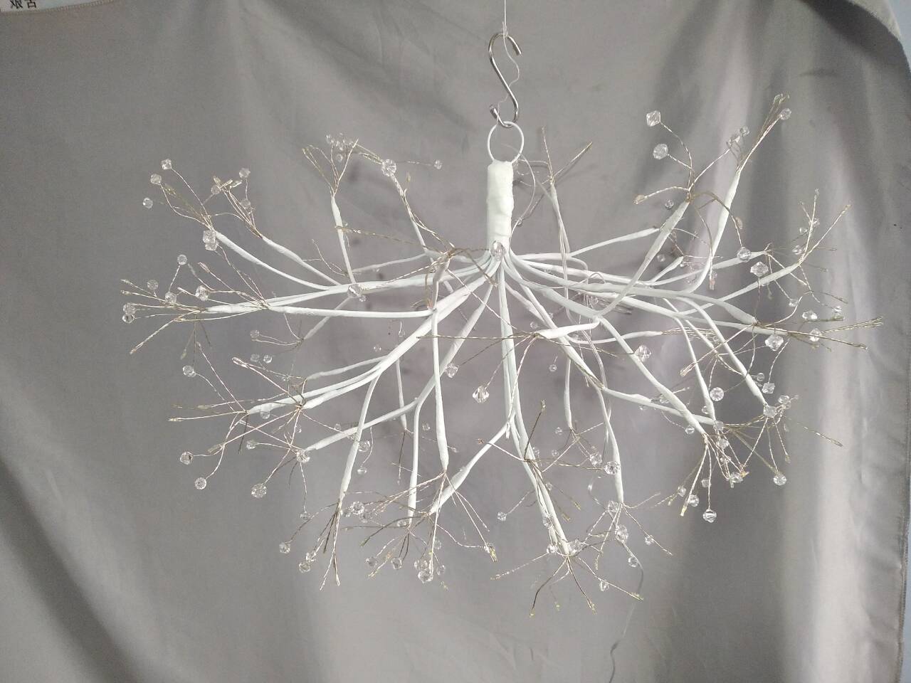 新しいデュアル使用チェリーブロッサムLEDライト - 高さ40cmハング可能または鉢植えのデザインデリケートなサクラの花のための汎用性の高いもの