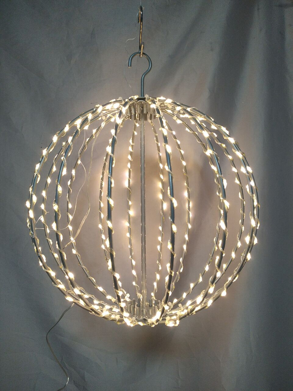 350 cmの折りたたみ式ハンギングボールランタン350の温かい白い銅線LED-魅惑的な屋内/屋外の装飾照明のためのスペース節約折りたたみ式折りたたみ式デザイン