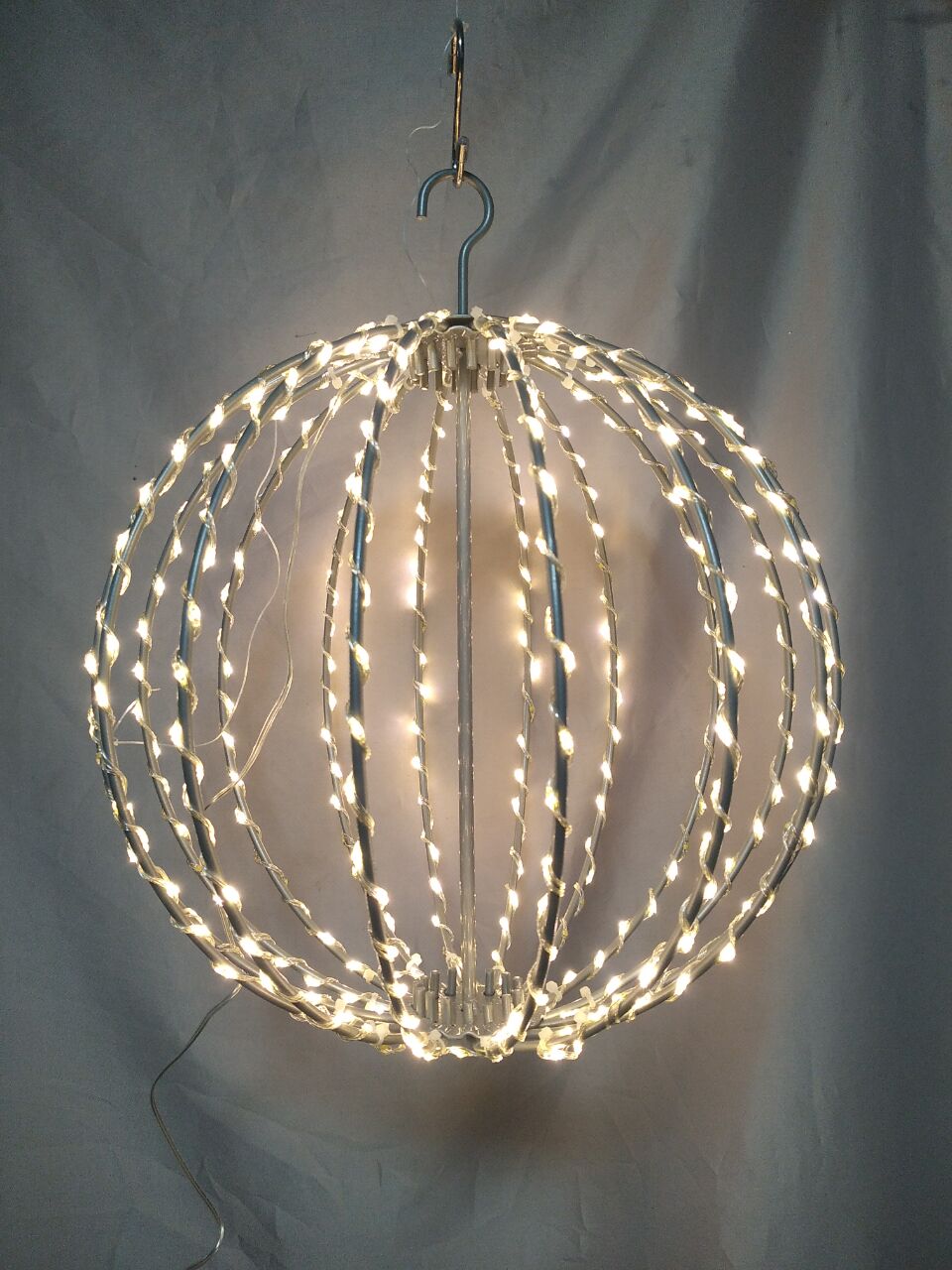 350 cmの折りたたみ式ハンギングボールランタン350の温かい白い銅線LED-魅惑的な屋内/屋外の装飾照明のためのスペース節約折りたたみ式折りたたみ式デザイン