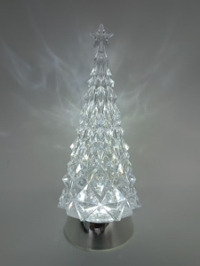 ダイヤモンドツリーランプ電気めっきシルバーショートベースクールホワイトライト