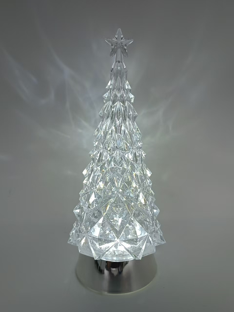 ダイヤモンドツリーランプ電気めっきシルバーショートベースクールホワイトライト