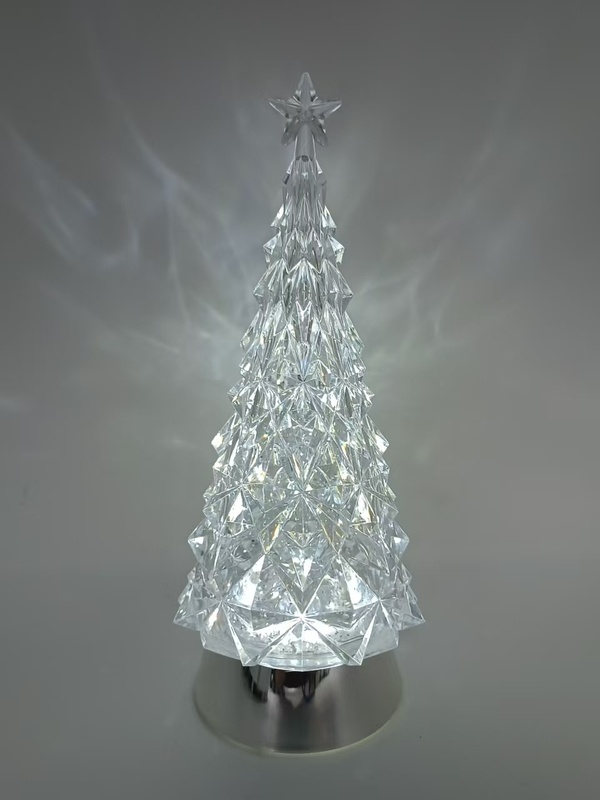 ダイヤモンドツリーランプ電気めっきシルバーショートベースクールホワイトライト