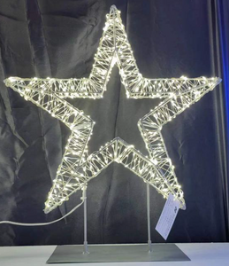 3D スター / ツリー (金属ベース付き)