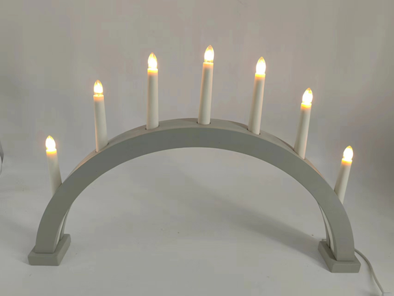 7 LED 木製キャンドルブリッジライト 2