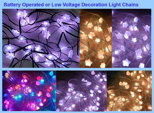 フェアリーストリングライト+キャップ(ボール/スター/ハート)