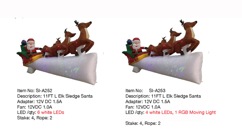 エルクスレッジサンタインフレータブルライト