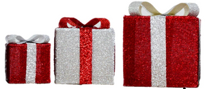 布で包まれたギフトボックス 折りたたみ式ライト