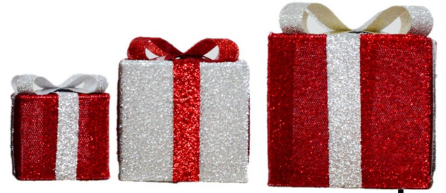 布で包まれたギフトボックス 折りたたみ式ライト