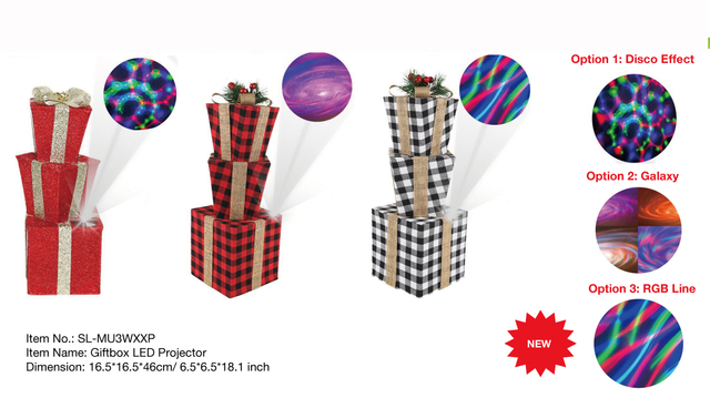 屋内装飾ギフトボックス LED プロジェクター- 37