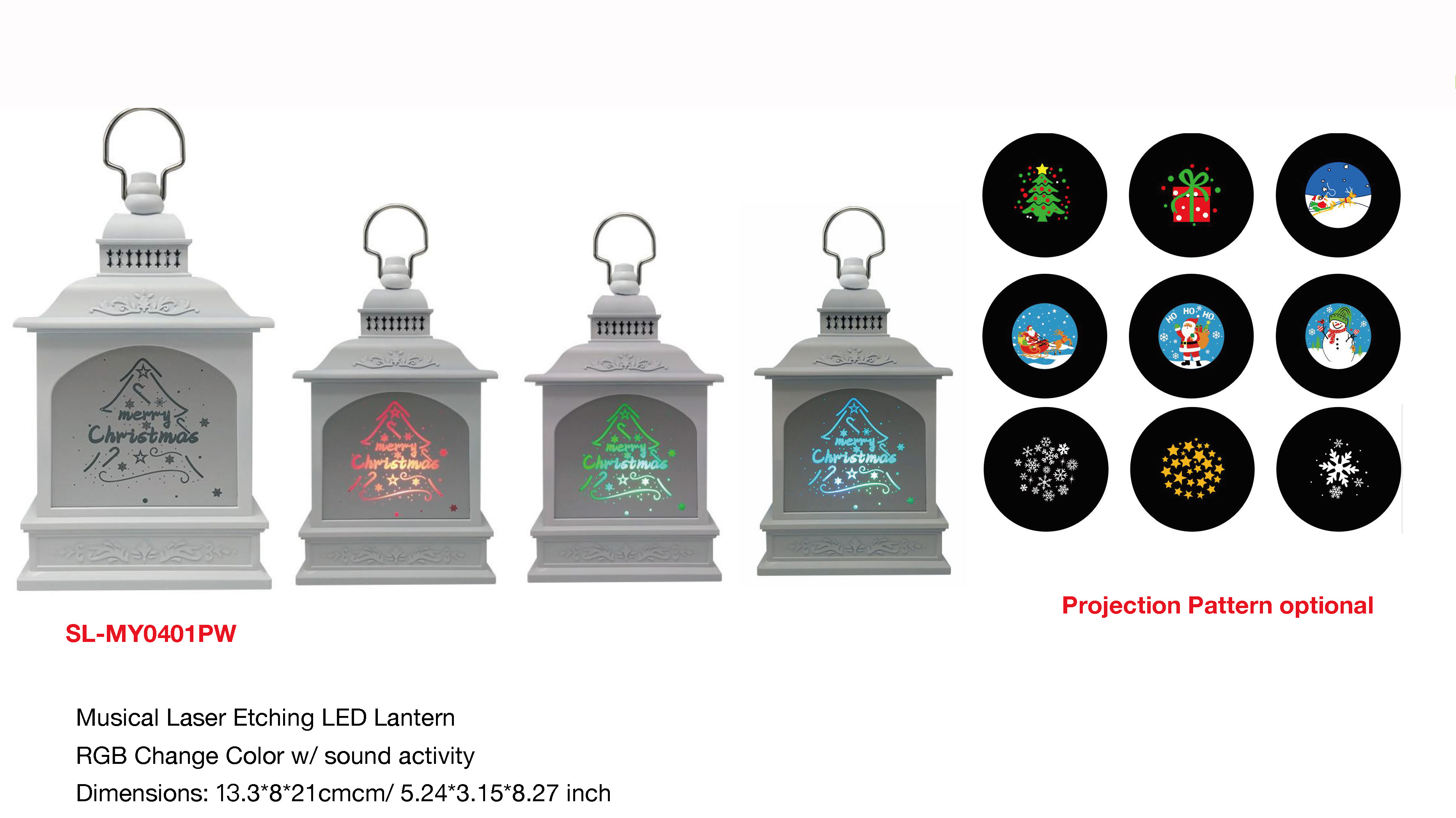 屋内装飾ミュージカルレーザーエッチナ LED ランタン- 29