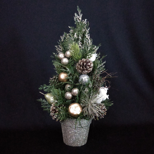 X'masグリーンミニツリー+植木鉢+グリッターデフコル。ボール/松ぼっくり - 47