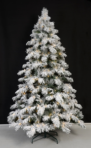 X'mas グリーンカラー+植毛金属脚付き普通のクリスマスツリー - 31