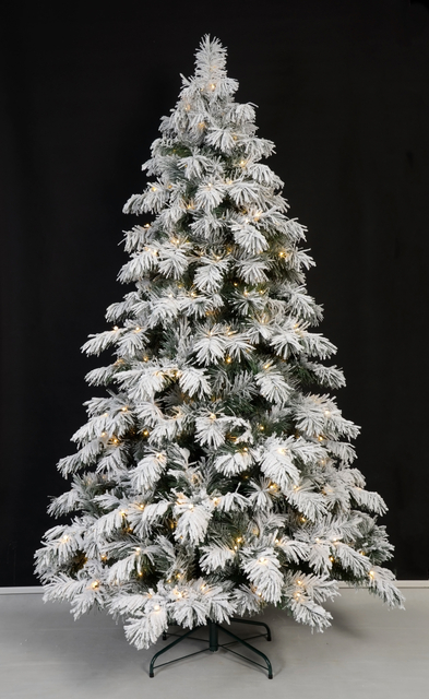 X'mas グリーンカラー+植毛金属脚付き普通のクリスマスツリー - 31