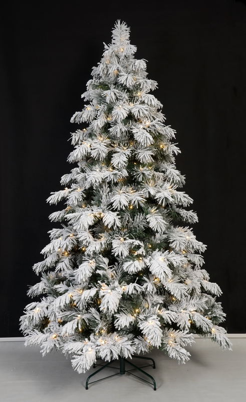 X'mas グリーンカラー+植毛金属脚付き普通のクリスマスツリー - 31