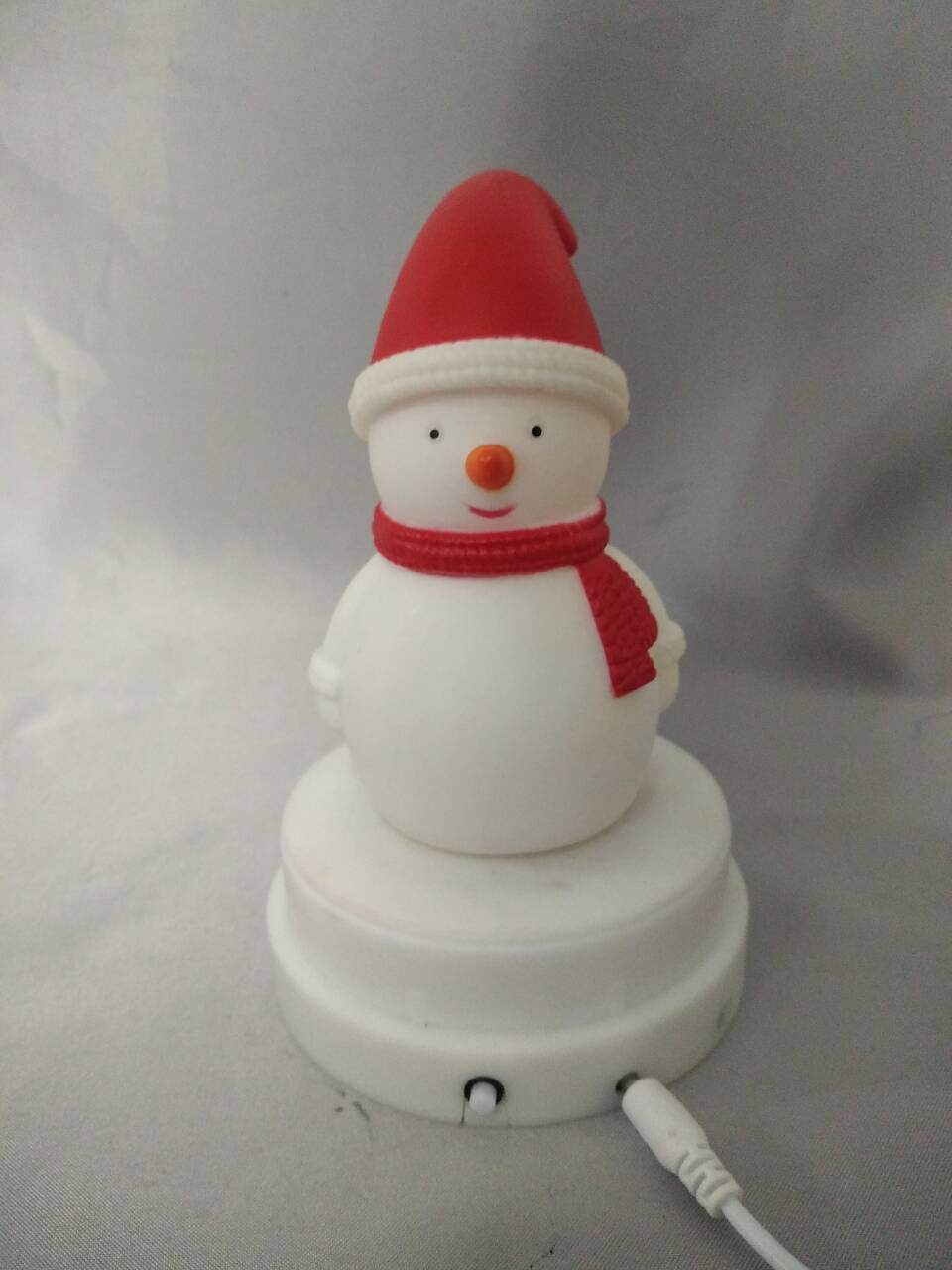磁気回転ベースの雪だるま型ランプ