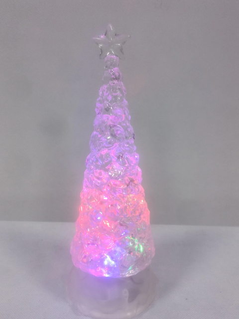 星付きアクリルクリアクリスマスツリー 1