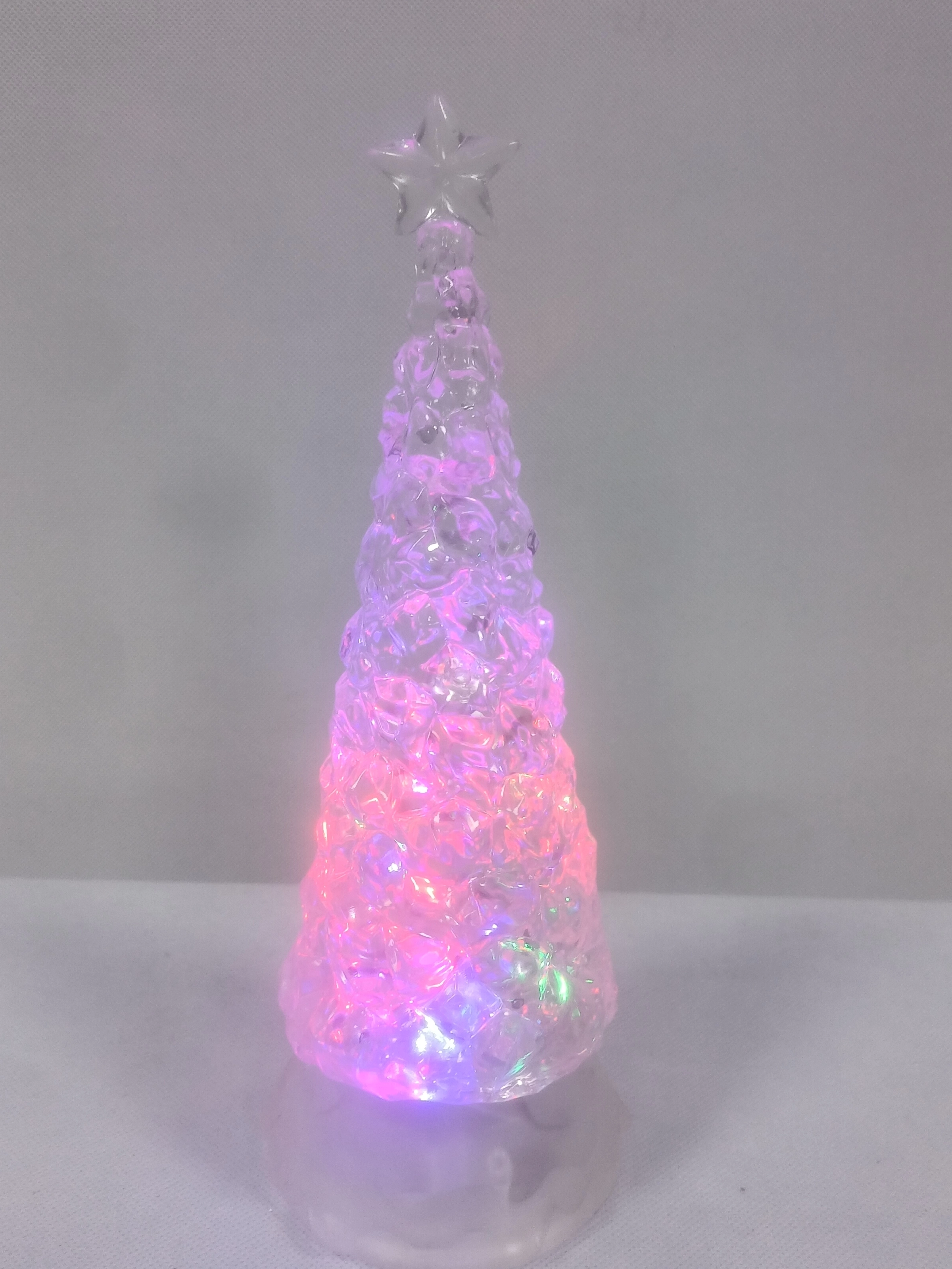 星付きアクリルクリアクリスマスツリー 1