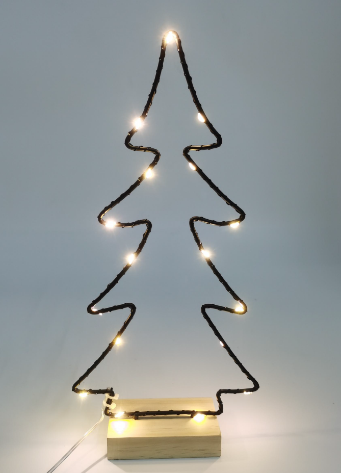 金属フレームと木製ベース