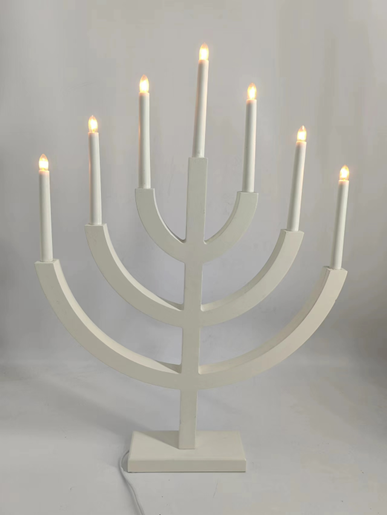 7 LED 木製キャンドルブリッジライト 1