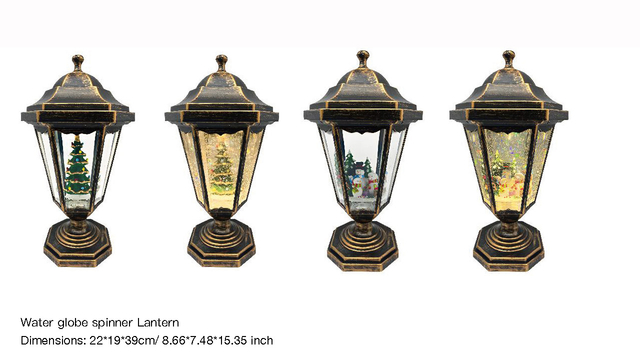 アクリルウォーターグローブスピナー ランタンツリー/スノーマン SR-87