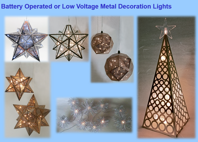 テーブル装飾ライト1(メタルワイヤー装飾ライト)