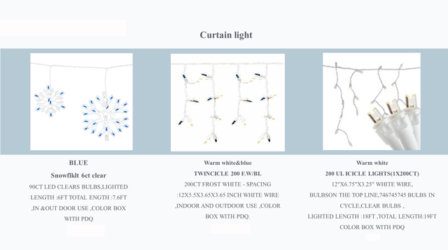 F5 LED カーテンストリングライト2