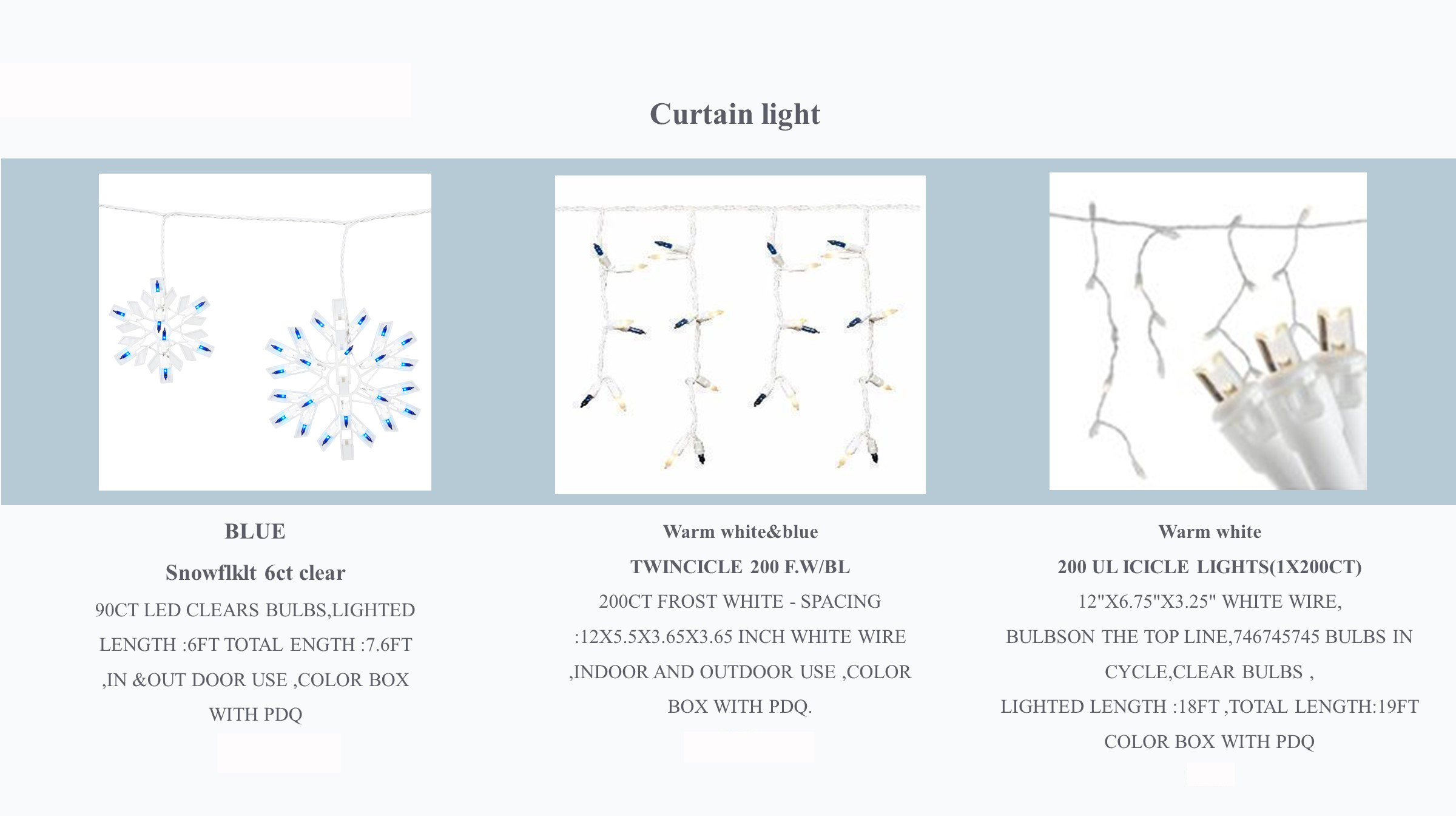 F5 LED カーテンストリングライト2