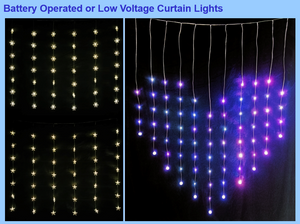 ハート型のカーテンライト