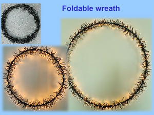 メタルモチーフライト（折りたたみ式リース）