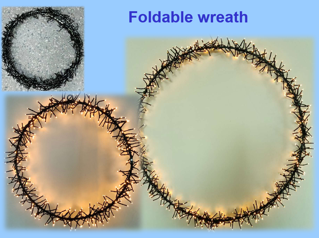 メタルモチーフライト（折りたたみ式リース）