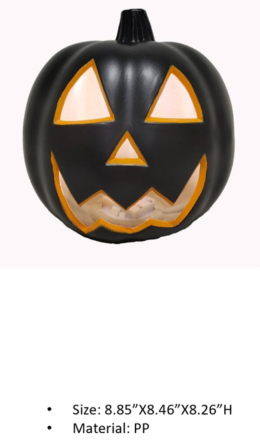 PPブラックカラーパンプキンモデルライト 