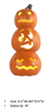 PPオレンジ色3個-パンプキンモデルライト 
