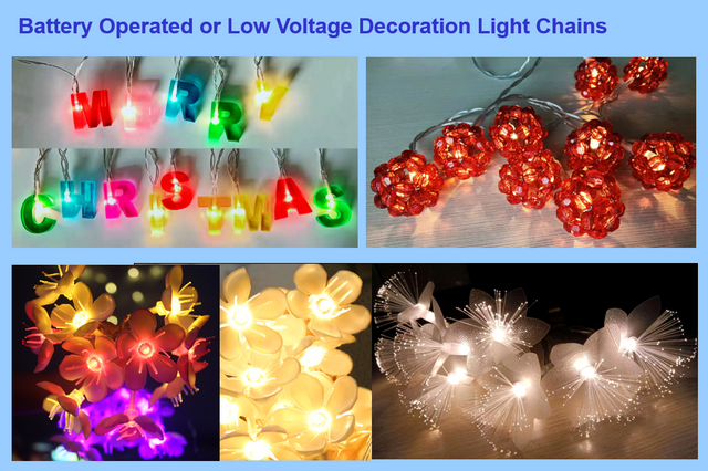 クリスマスデコレーションライトチェーン 