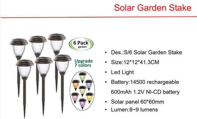 ソーラーLEDガーデンステーク&ミニソーラーフェンスライト