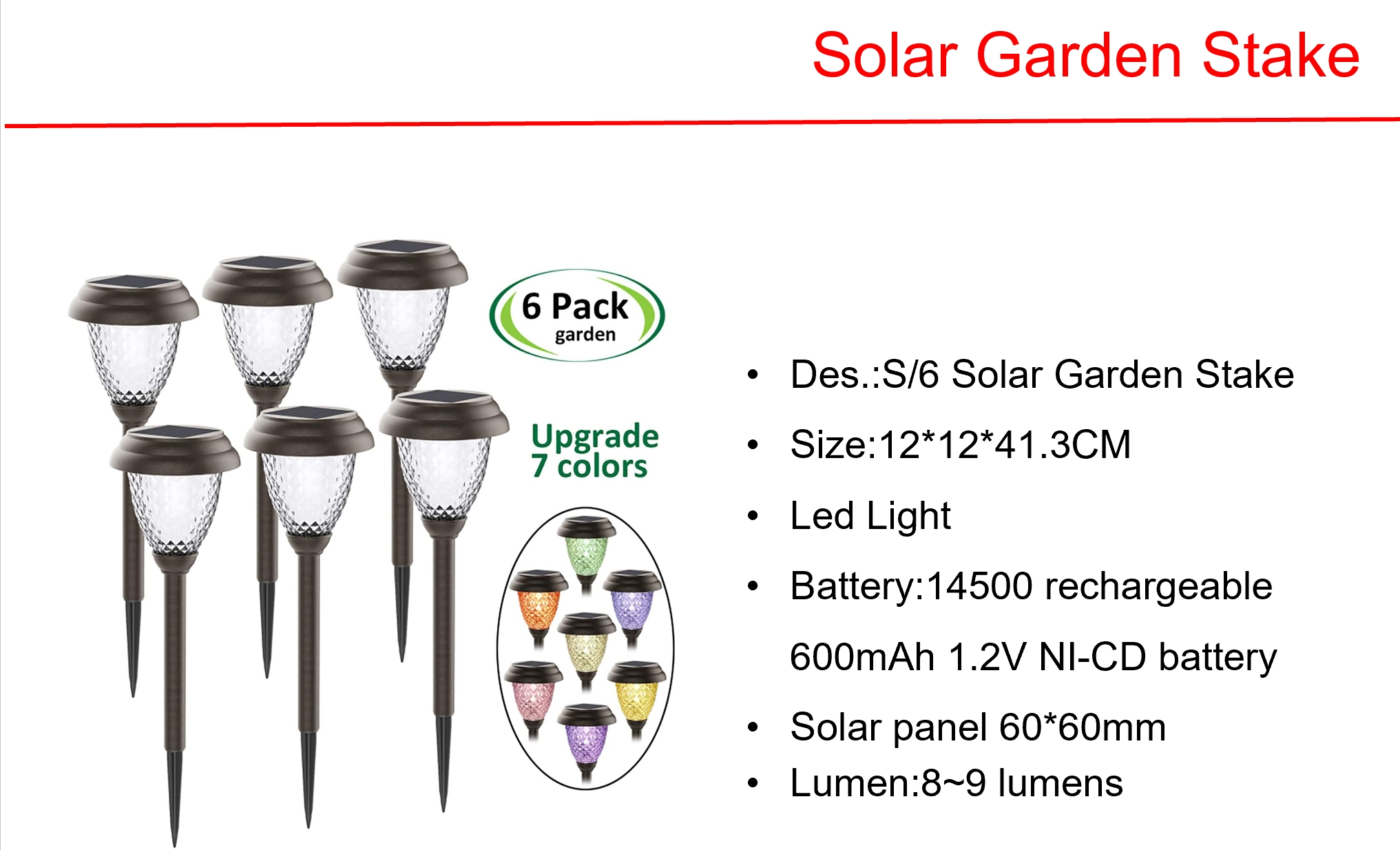 ソーラーLEDガーデンステーク&ミニソーラーフェンスライト