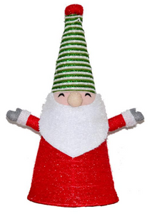 布巻きとんがり帽子サンタ折りたたみライト