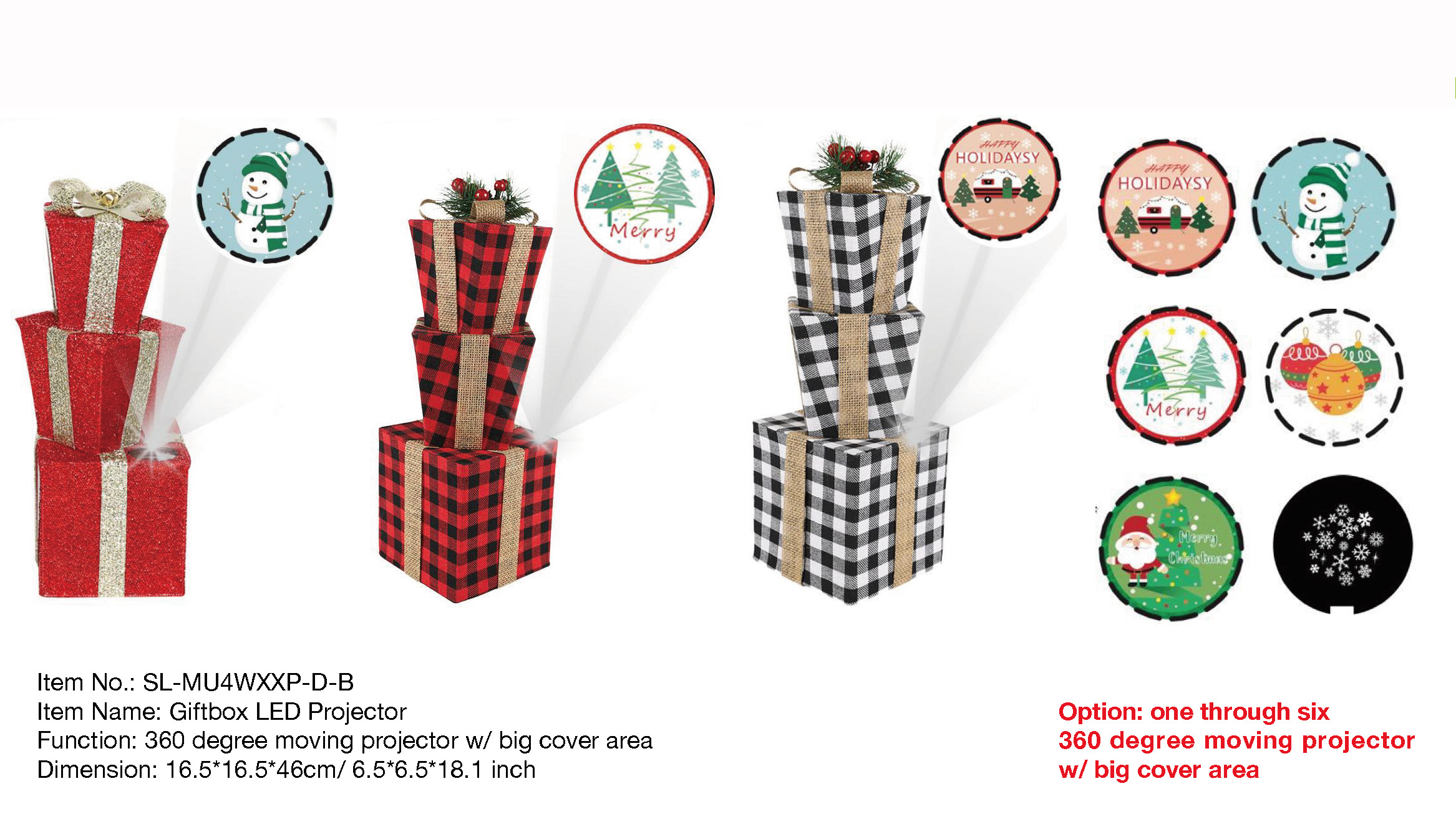 屋内装飾ギフトボックス LED プロジェクター- 36
