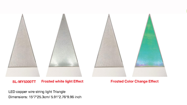 屋内装飾 LED 銅線ストリング ライト トライアングル- 18