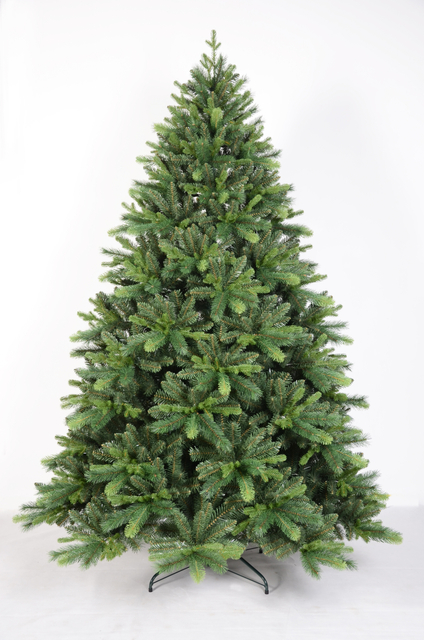 X'mas グリーンカラー 普通のクリスマスツリー 金属脚付き - 5