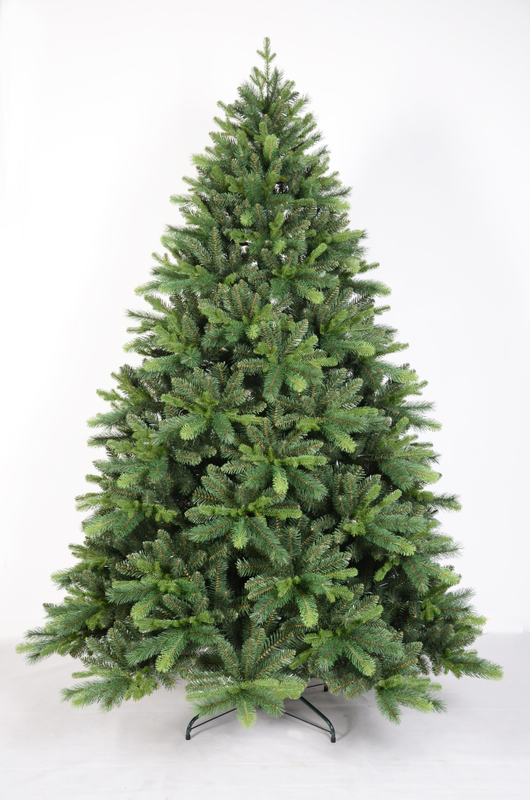 X'mas グリーンカラー 普通のクリスマスツリー 金属脚付き - 5