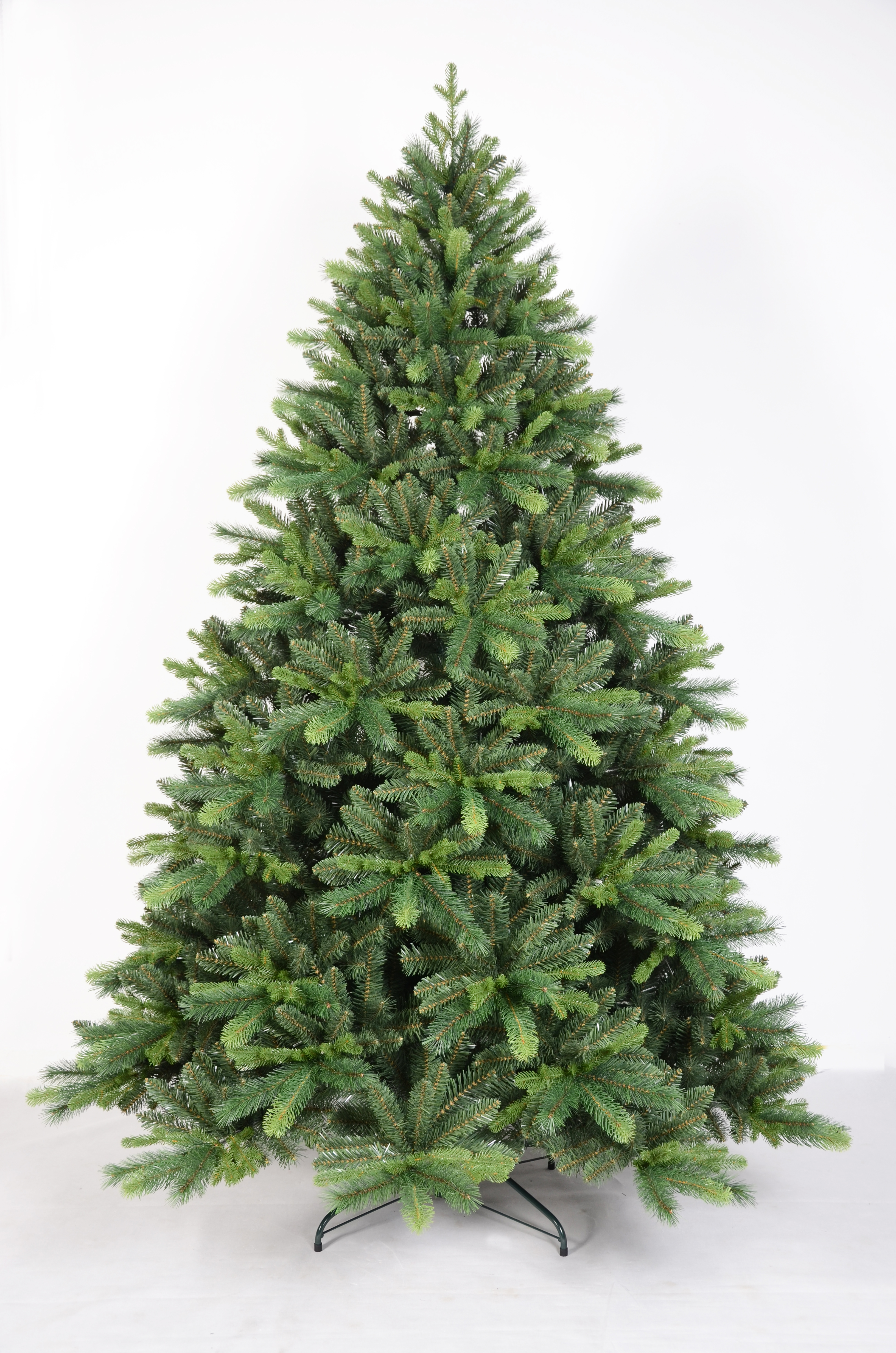 X'mas グリーンカラー 普通のクリスマスツリー 金属脚付き - 5