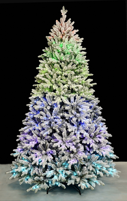 X'mas マルチカラー+植毛 通常のクリスマスツリー ライト - 8