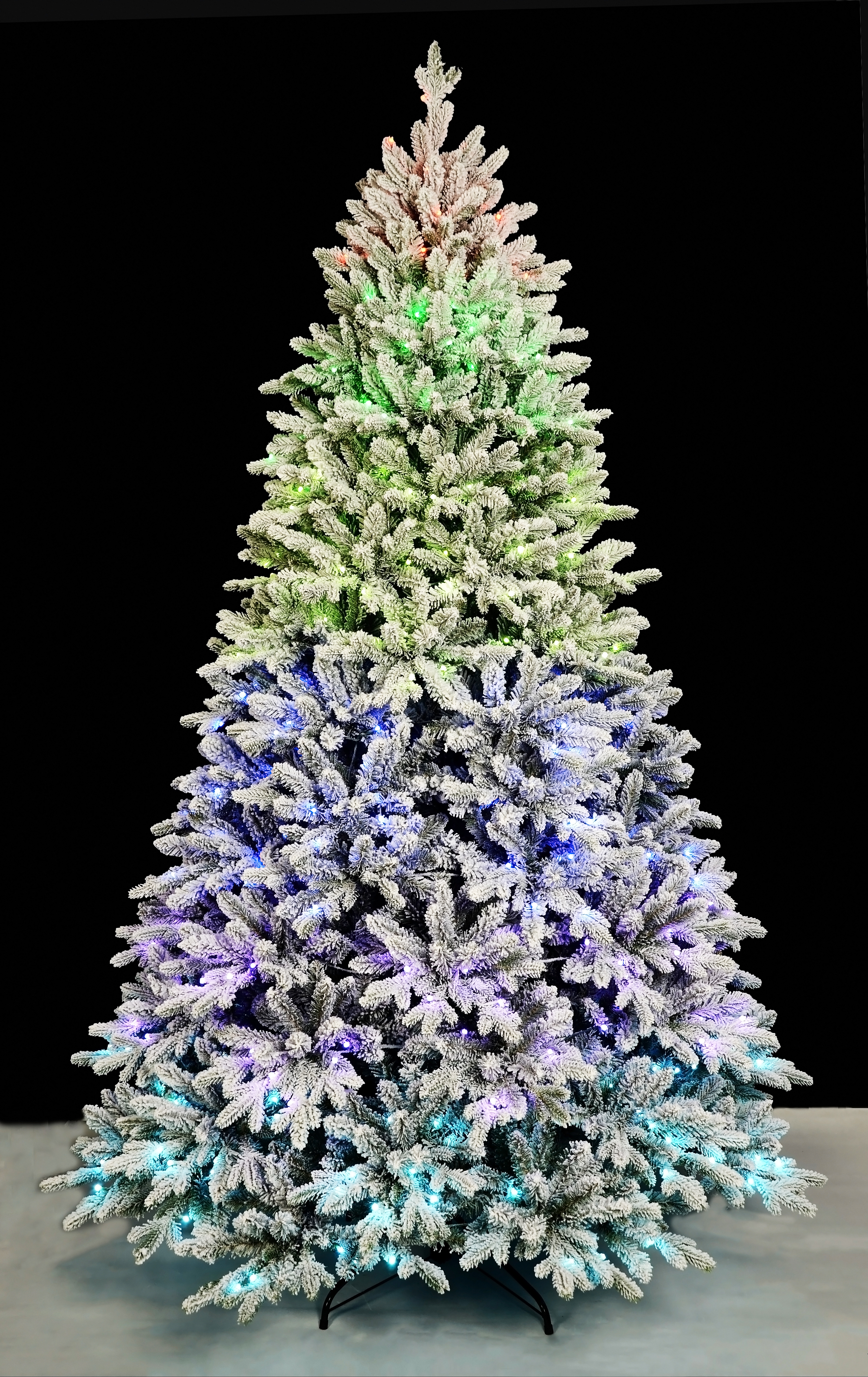 X'mas マルチカラー+植毛 通常のクリスマスツリー ライト - 8